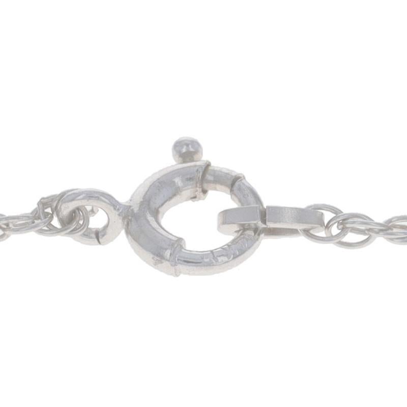 White Gold Diamond Pendant Necklace 15