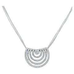 White Gold Diamond Pendant Necklace