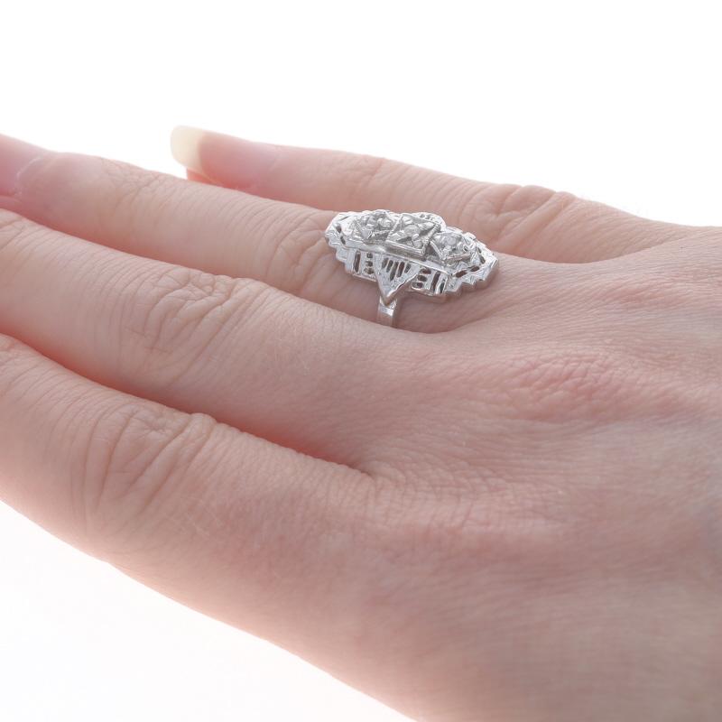 Weißgold Diamantring - 10k Rund Brillant 6ctw Drei-Stein Damen