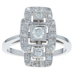 White Gold Diamond Ring - 14k Round Brilliant .53ctw