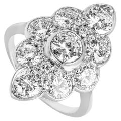 Bague en or blanc avec diamant 3.10ct