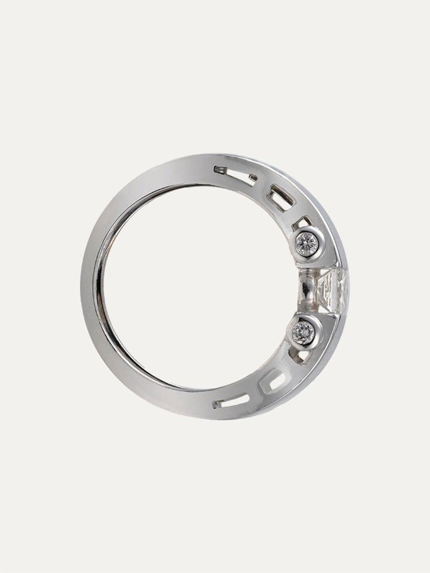 White Gold Diamond Ring In Excellent Condition For Sale In Lisboa, PT