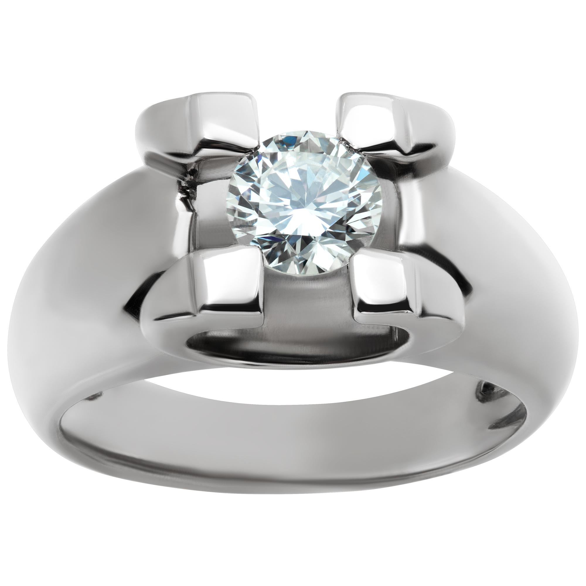White gold diamond ring For Sale