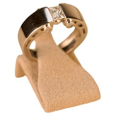 Anello con diamante in oro bianco