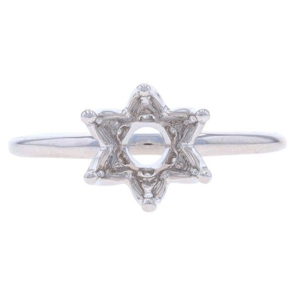 Verlobungsring aus Weißgold mit Diamanten in Halbfassung - 14k rund für 2,00ct rund