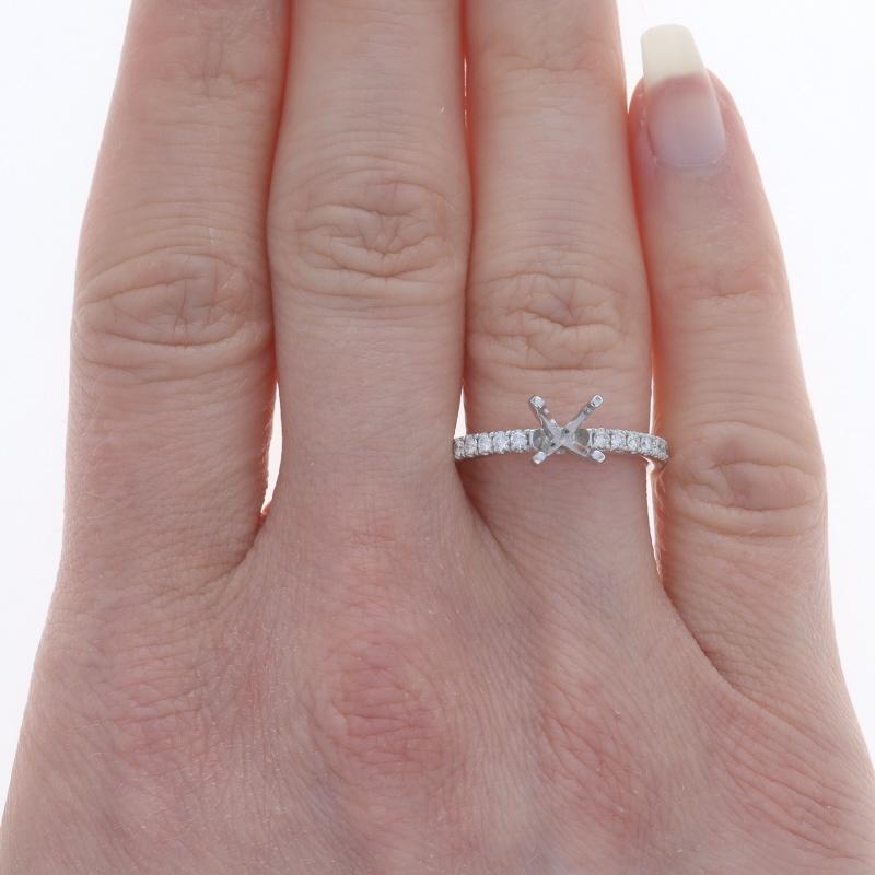 Size: 6 1/4
Sizing Fee: Up 2 sizes for $50 or Down 2 sizes for $50

Metal Content: 18k White Gold

Stone Information
Natural Diamonds
Carat(s): .30ctw
Cut: Round Brilliant
Color: G
Clarity: VS1 - VS2

Total Carats: .30ctw

Style: Solitaire with