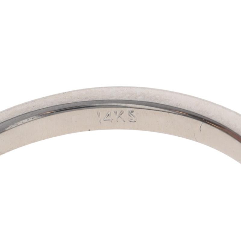 Anillo de compromiso solitario de diamantes de oro blanco - 14k Princesa 2.01ct GIA en venta 2