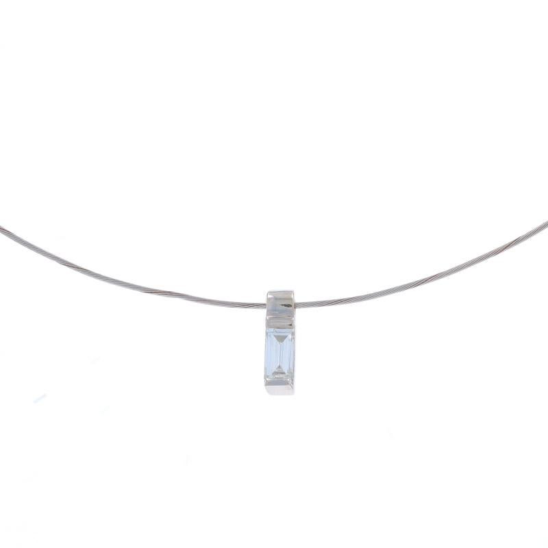  Contenuto del metallo: Oro bianco 14k

Informazioni su A. Stone

Diamante naturale
Carati: .20ct
Taglio: Baguette
Colore: G
Chiarezza: VS1

Carati totali: .20ct

Stile: Solitario
Stile della collana: Filo
Tipo di chiusura: Chiusura con anello a