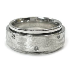 White Gold Diamond Spinner Ring