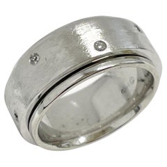 White Gold Diamond Spinner Ring