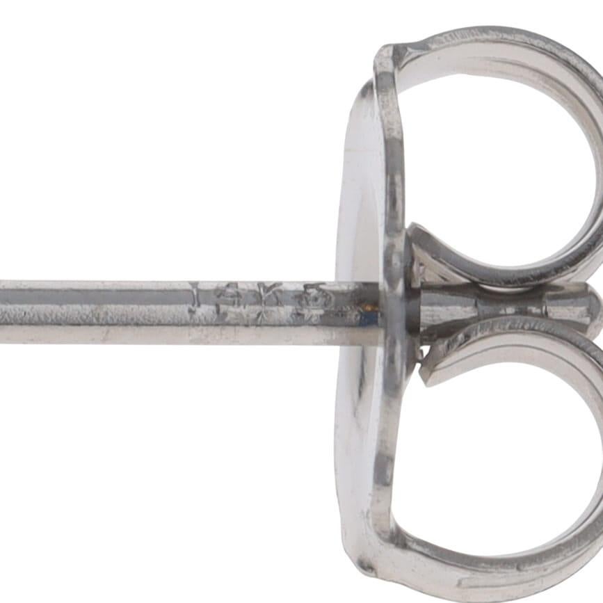 Boucles d'oreilles diamant en or blanc - 14k brillant rond 1.42ctw GIA percé 1