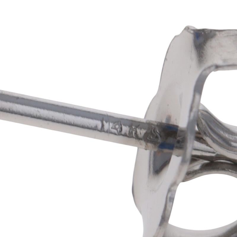 Boucles d'oreilles diamant en or blanc - 14k Round Brilliante 2.00ctw GIA Pierce Pour femmes en vente