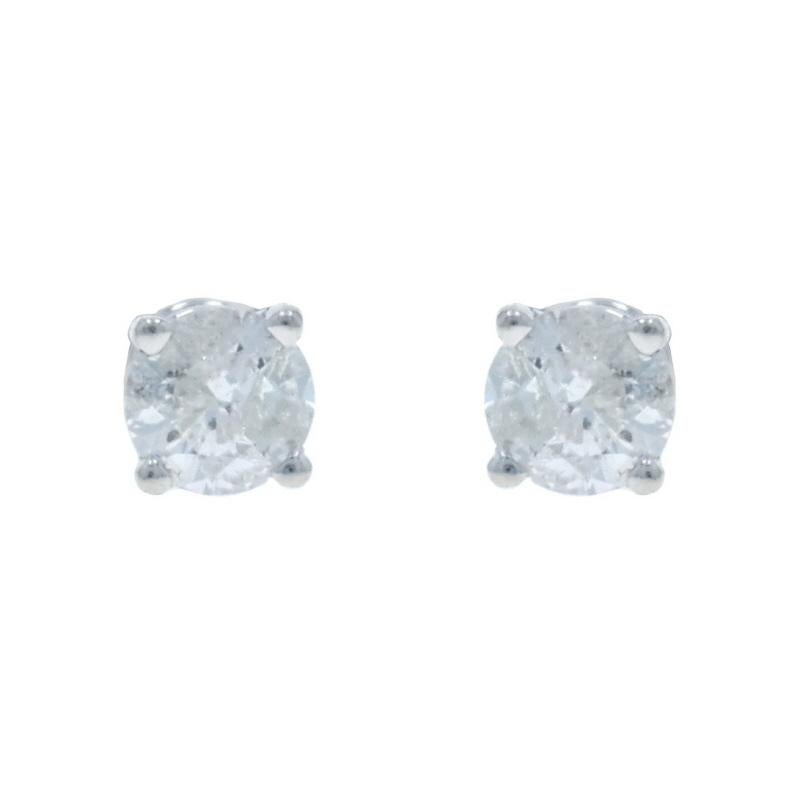 Contenuto del metallo: Oro bianco 14k

Informazioni su A. Stone

Diamanti naturali
Carati: .34ctw
Taglio: Rotondo brillante
Colore: H. H. - I.
Chiarezza: I1 - I2

Carati totali: .34ctw

Stile: Borchia
Tipo di chiusura: Chiusura a