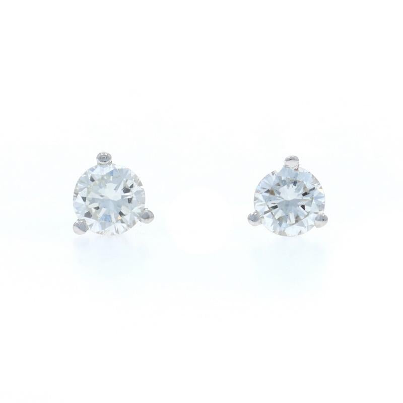 Contenuto del metallo: Oro bianco 14k

Informazioni su A. Stone

Diamante naturale
Carati: .46ctw
Taglio: Rotondo brillante
Colore: G - H
Chiarezza: VS1 - VS2

Carati totali: .46ctw

Stile: Borchia
Tipo di chiusura: Chiusura a