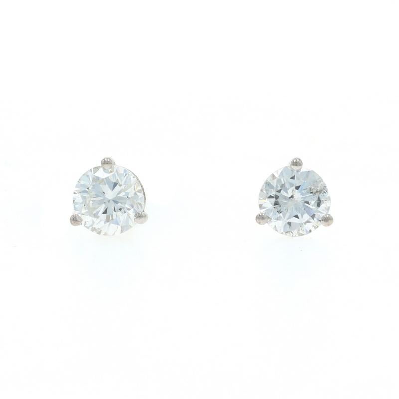 Contenuto del metallo: Oro bianco 14k

Informazioni su A. Stone

Diamanti naturali
Carati: .90ctw
Taglio: Rotondo brillante
Colore: G - H
Chiarezza: I1

Carati totali: .90ctw

Stile: Borchia
Tipo di chiusura: Chiusura a farfalla

Misure
Alto: 7/32