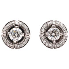 White Gold Diamond Stud Earrings