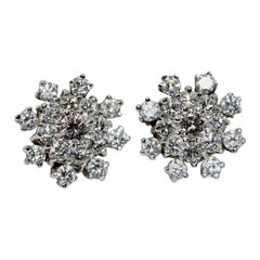 Pendientes de oro blanco con diamantes