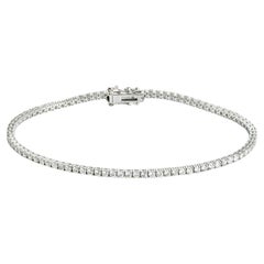 Bracelet tennis en or blanc 2.03 carats TDW