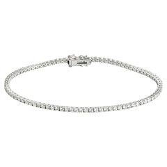 White Gold Diamond Tennis Bracelet 2.03ct TDW