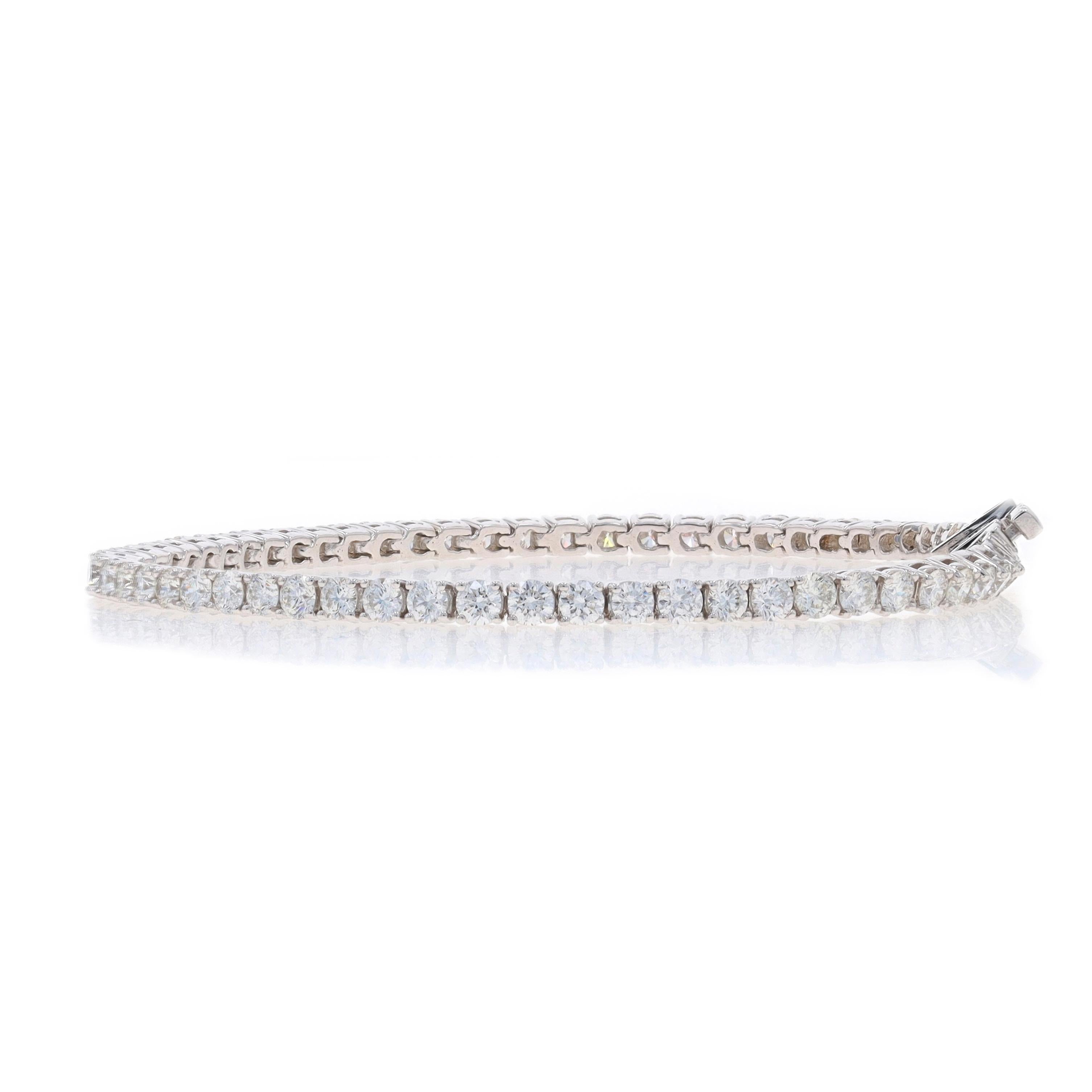 Weißgold Diamant-Tennis-Armband 6 3/4