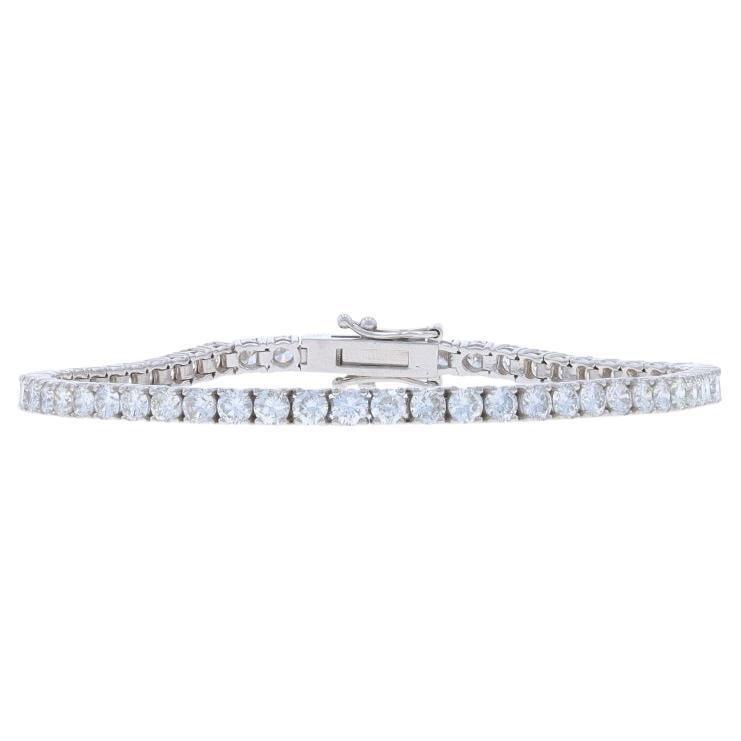 Bracelet de tennis en or blanc avec diamant - 14k Round Brilliant 5.30ctw