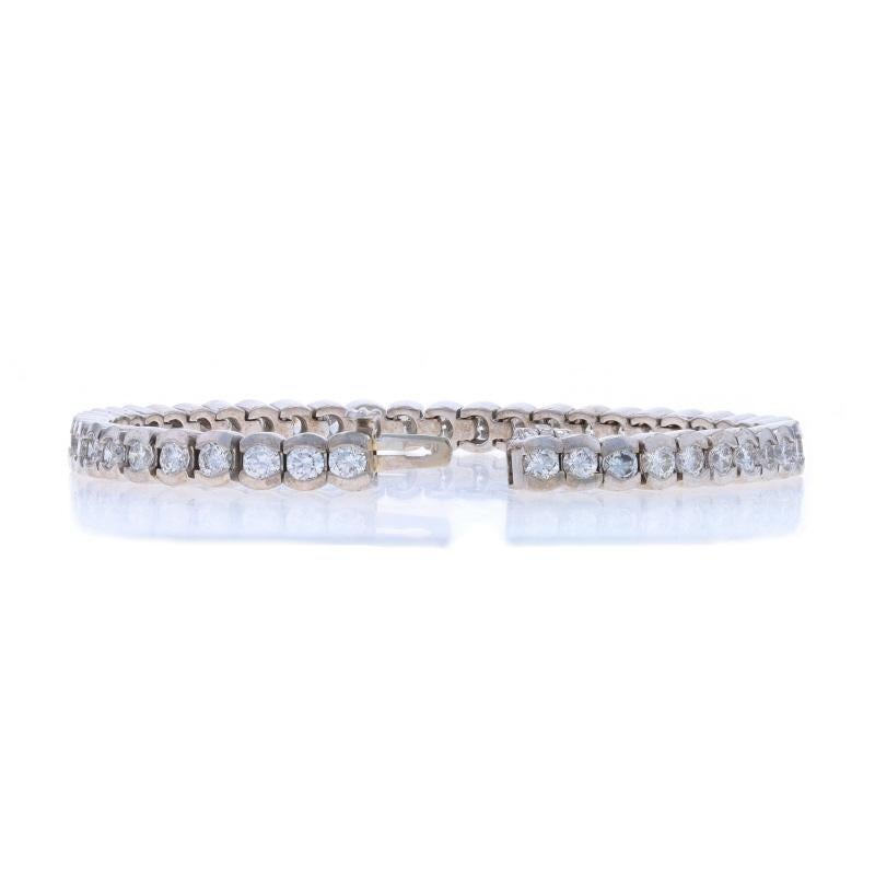 White Gold Diamond Tennis Bracelet 6 3/4