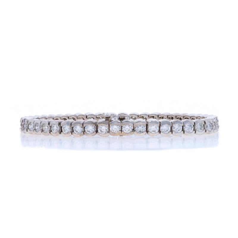 White Gold Diamond Tennis Bracelet 6 3/4