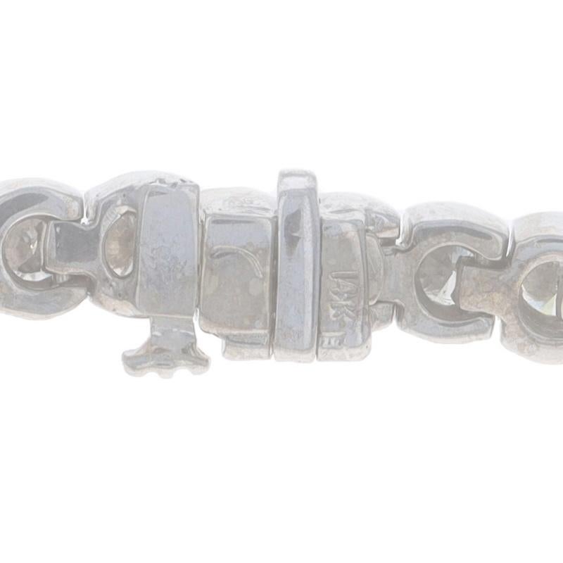 White Gold Diamond Tennis Bracelet 6 3/4