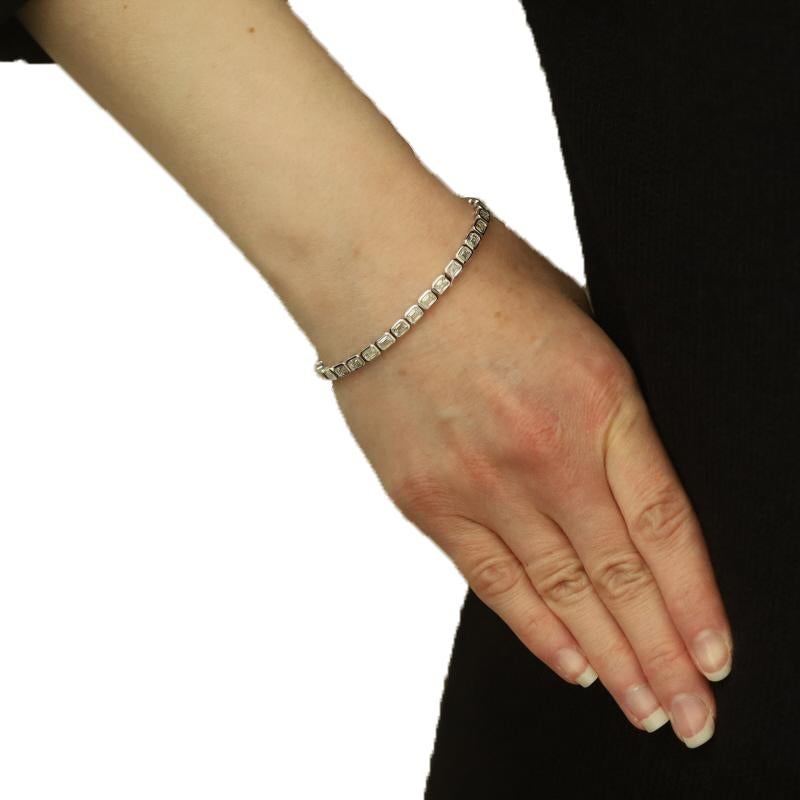 White Gold Diamond Tennis Bracelet 6 3/4