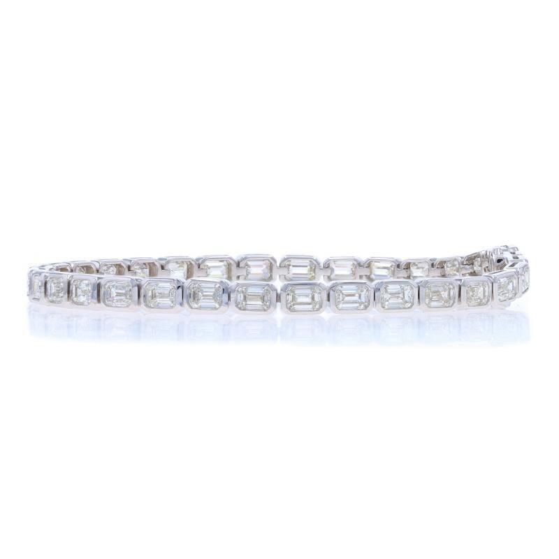 Women's or Men's White Gold Diamond Tennis Bracelet 6 3/4