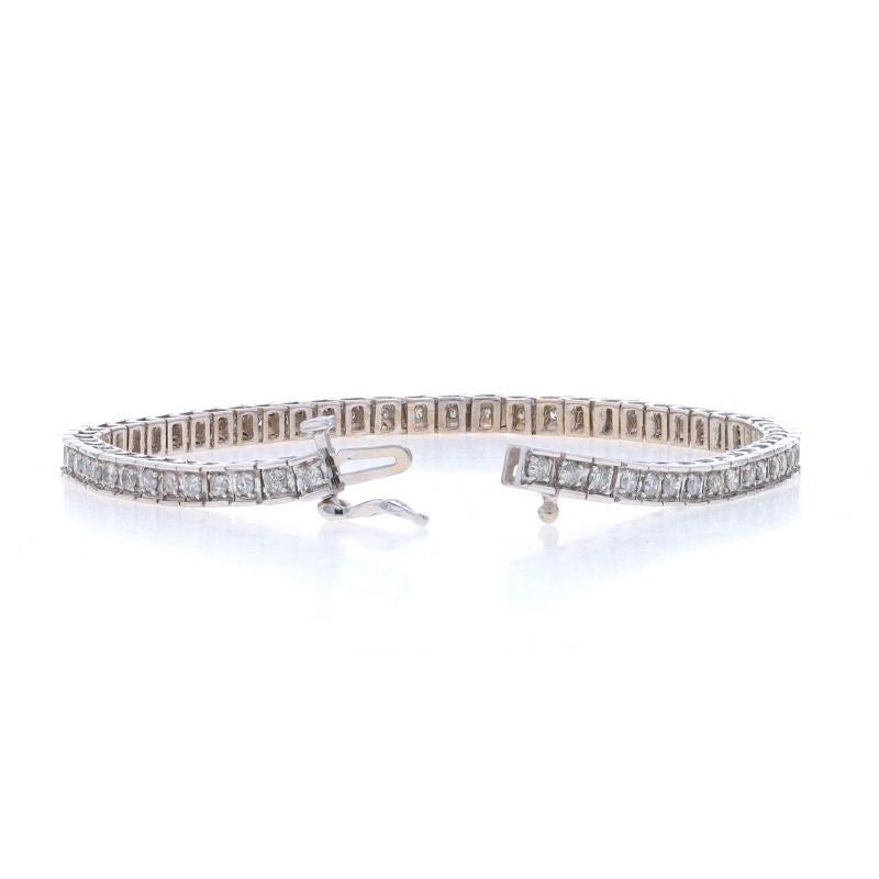 White Gold Diamond Tennis Bracelet 7