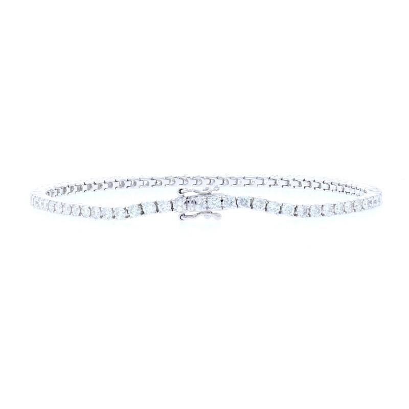 Women's White Gold Diamond Tennis Bracelet 7