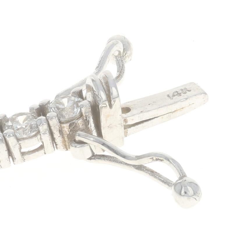 Bracciale Tennis in oro bianco con diamanti da 7