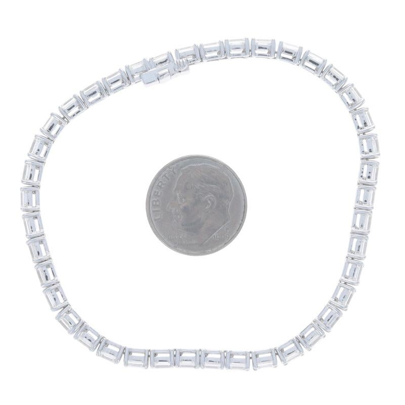 Weißgold Diamant-Tennisarmband 7