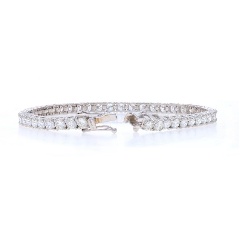 Women's or Men's White Gold Diamond Tennis Bracelet 7