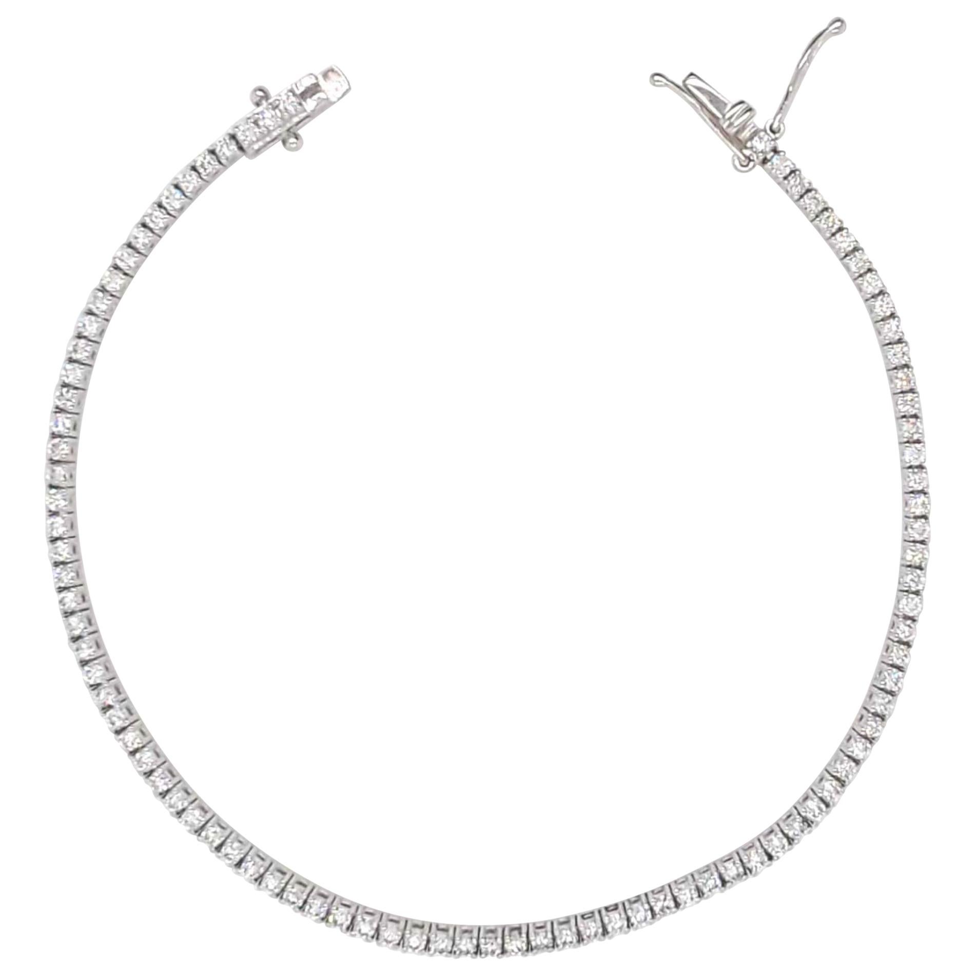 White Gold Diamond Tennis/Line Bracelet