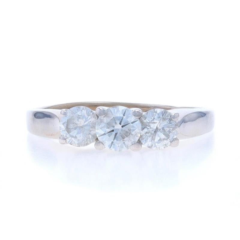 Size: 8 1/2
Sizing Fee: Up 2 sizes for $40 or Down 2 sizes for $40

Metal Content: 14k White Gold

Stone Information

Natural Diamonds
Carat(s): 1.10ctw
Cut: Round Brilliant
Color: H - I
Clarity: I2

Total Carats: 1.10ctw

Style: