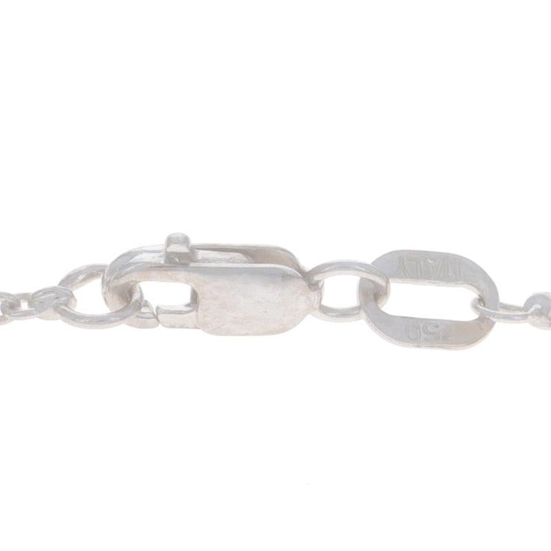 Collier trois pierres en or blanc 18k Round 1.58ctw GIA en vente 1