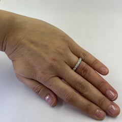 White Gold Diamond Trellis Band size 5