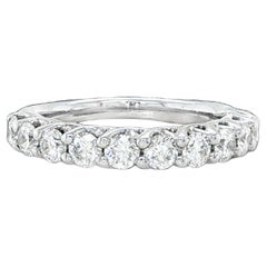 White Gold Diamond Trellis Band size 5