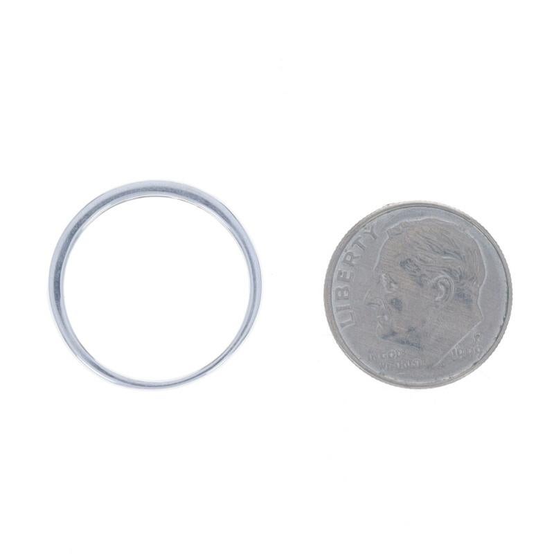 White Gold Diamond Wedding Band - 10k Round Brilliant .20ctw Channel Set Ring For Sale 1