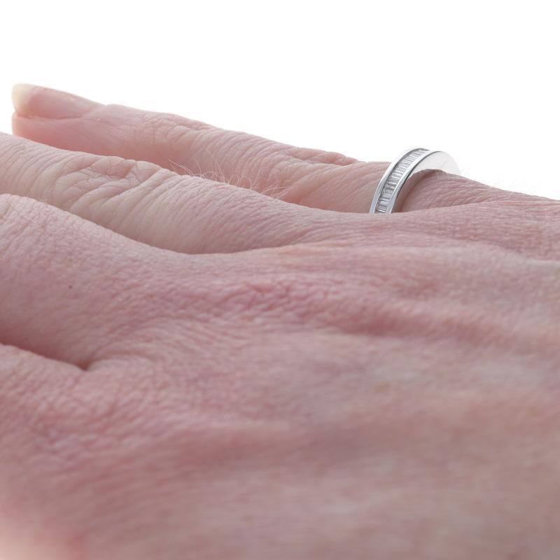Weißgold Diamant Hochzeit Band - 14k Baguette .25ctw Channel Set Ring (Baguetteschliff) im Angebot