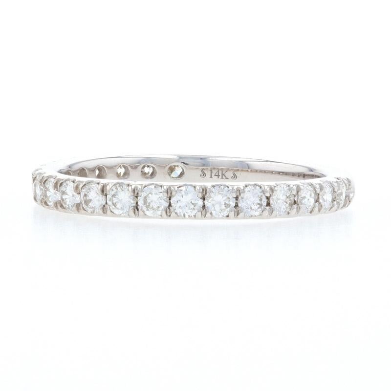 14k white gold wedding band