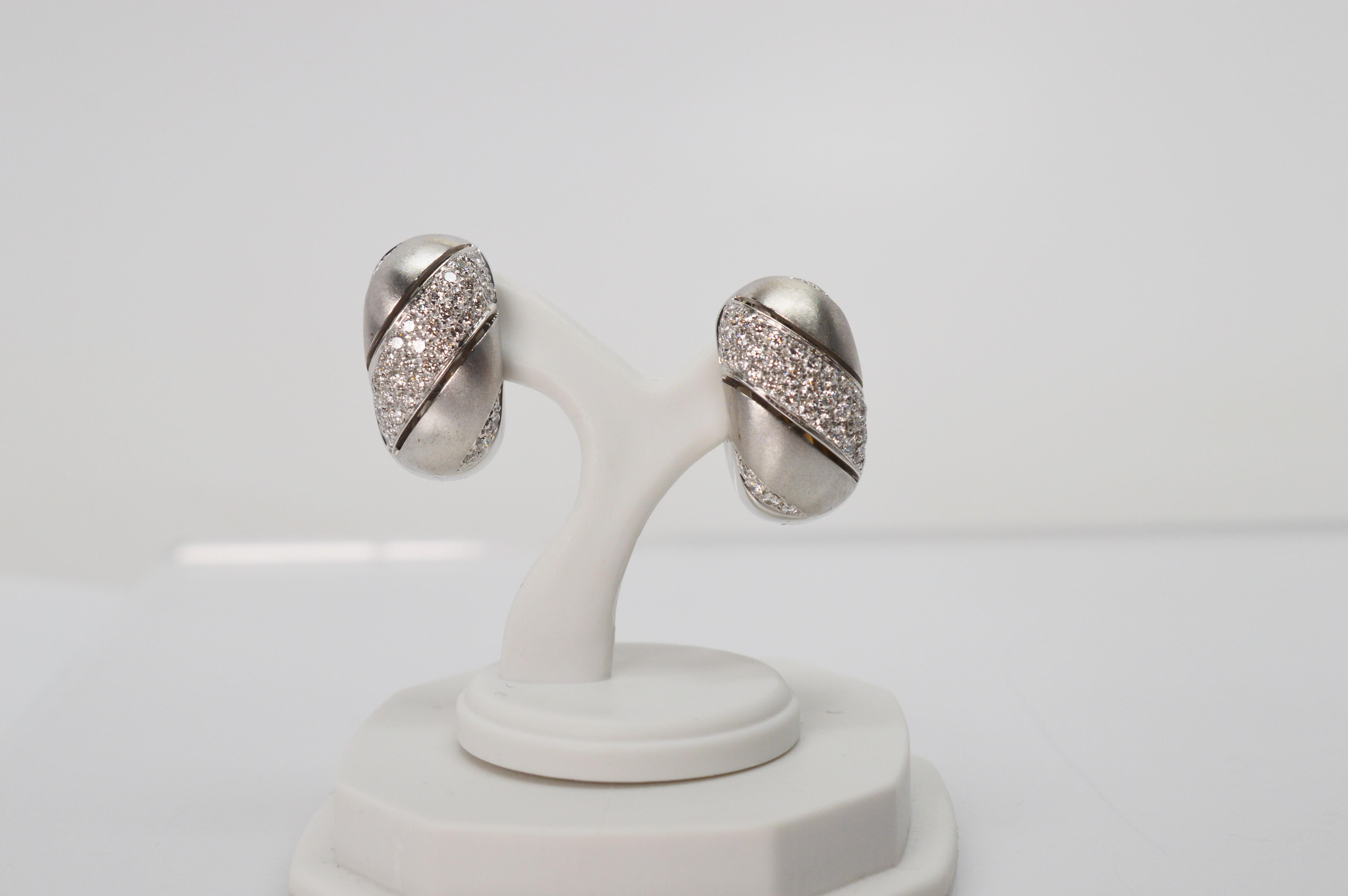 white gold wide hoop earrings