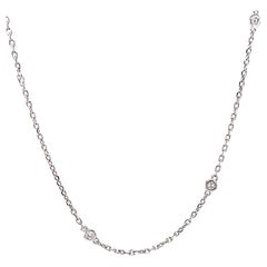 White Gold Diamonds by The Yard Chain Necklace