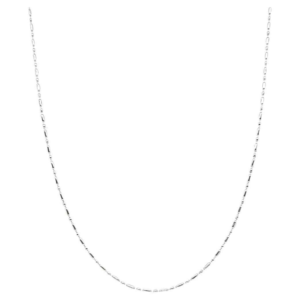 Catena con Dot Dot Dot in oro bianco in vendita