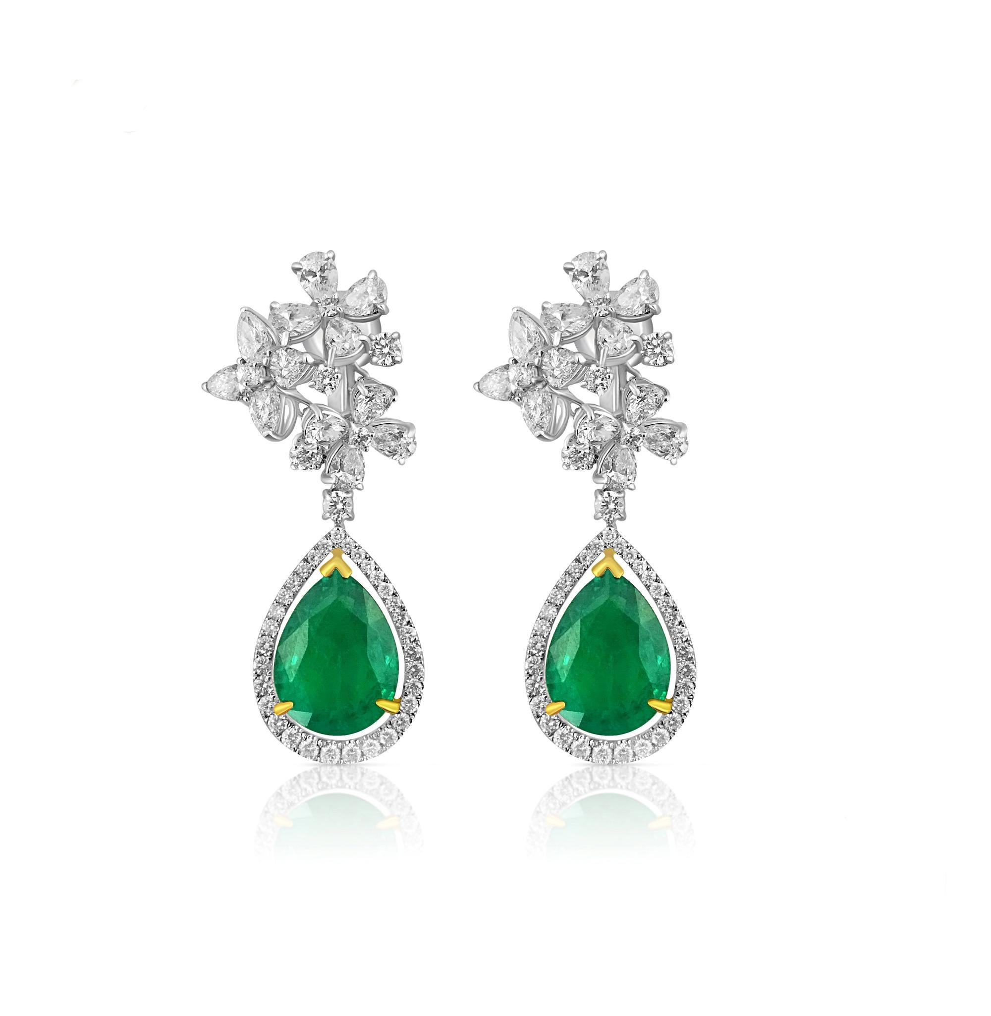 emerald earring and necklace set