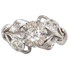 White Gold Edwardian Inspired Diamond Ring