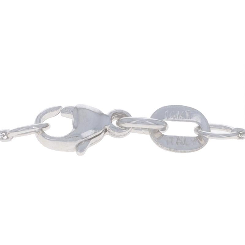 Collana con smeraldo e diamante aureolato in oro bianco 14k Pear 1.61ctw GIA Regolabile in vendita 3