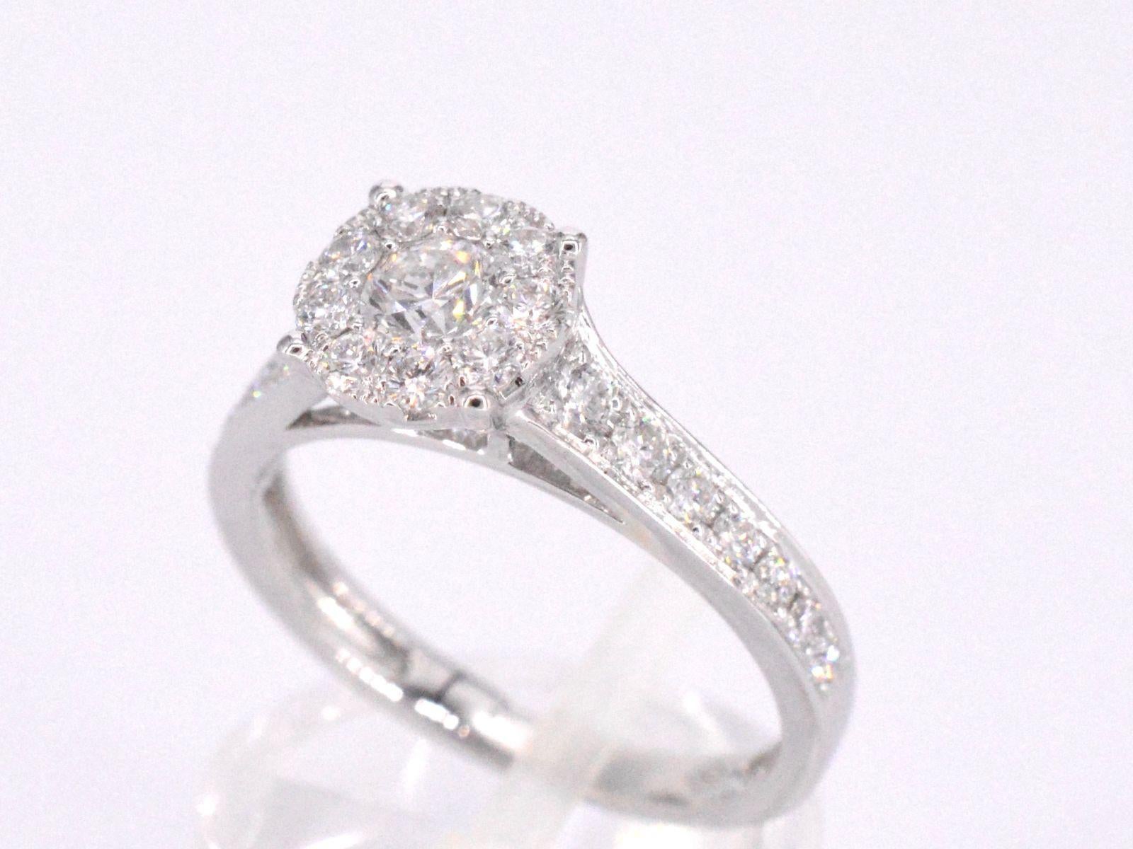 Weißgold Entourage-Ring mit Diamanten im Brillantschliff 1,00 Karat im Zustand „Neu“ im Angebot in AMSTELVEEN, NH